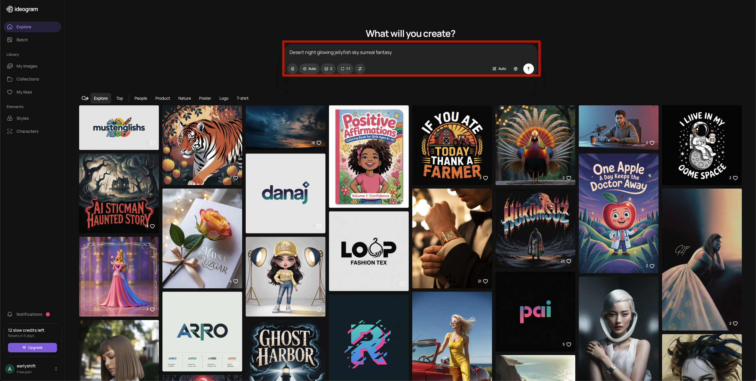 Ideogram AI generando imagen con tipografía integrada y texto perfectamente legible