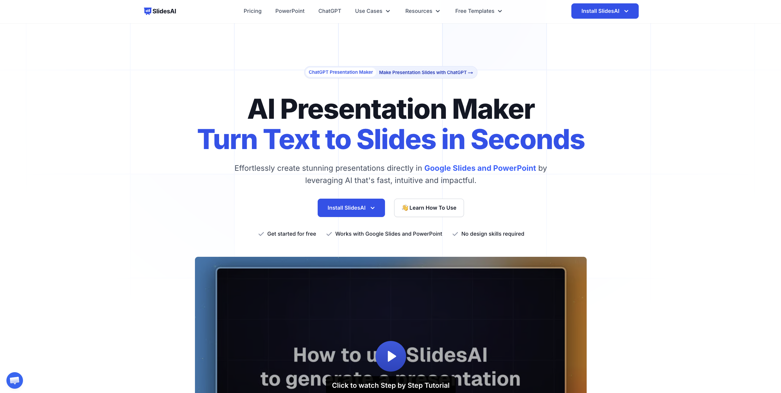 Extensión SlidesAI generando slides automáticamente dentro de Google Slides