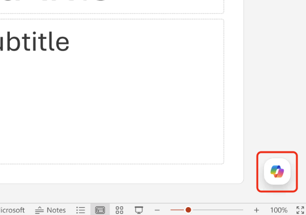 Microsoft Copilot generando presentación en PowerPoint con IA integrada en Office 365