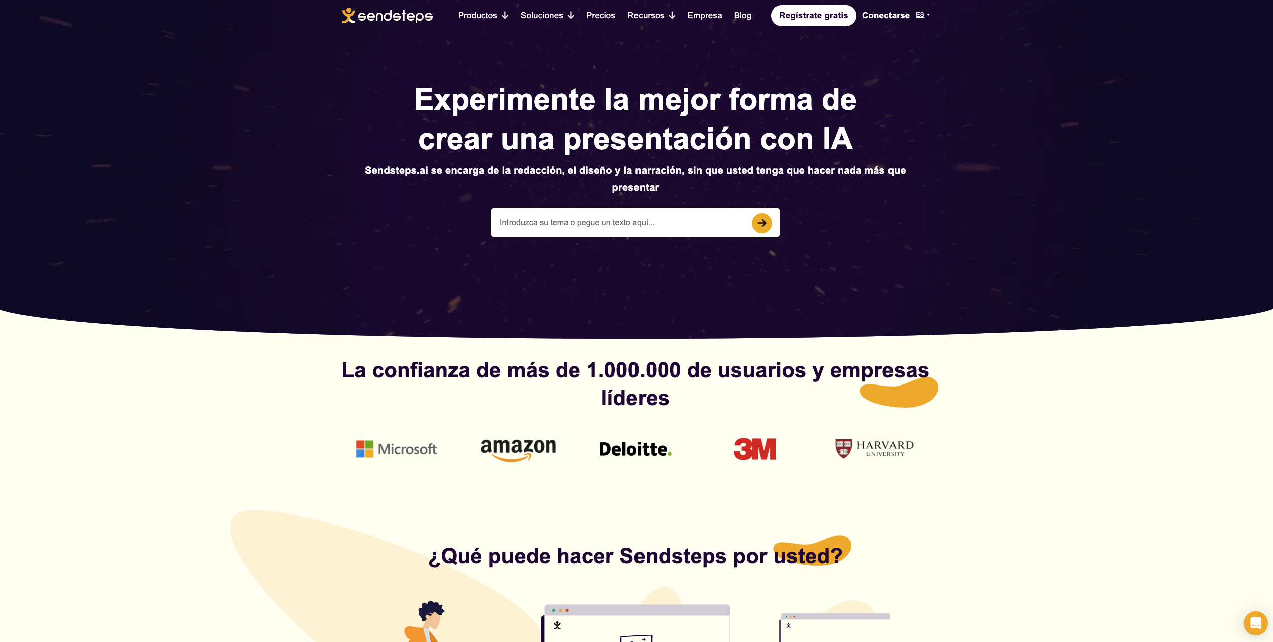 Sendsteps.ai generando presentación con encuestas en vivo y elementos interactivos