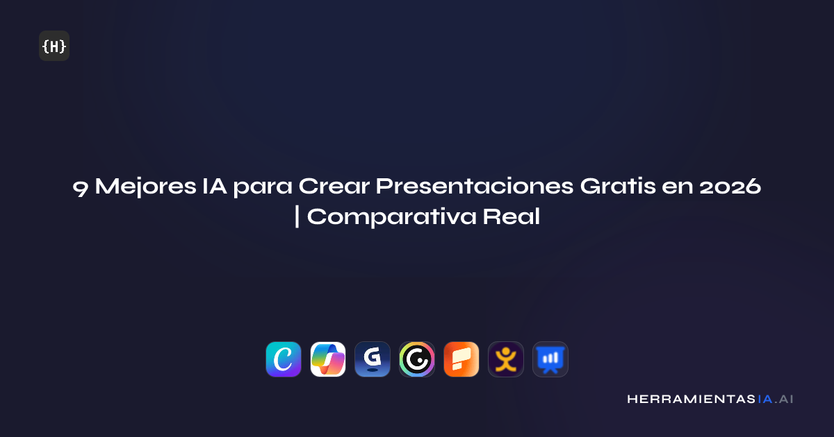 7 Mejores IA Gratis para Crear Presentaciones en 2026 (+2 premium)