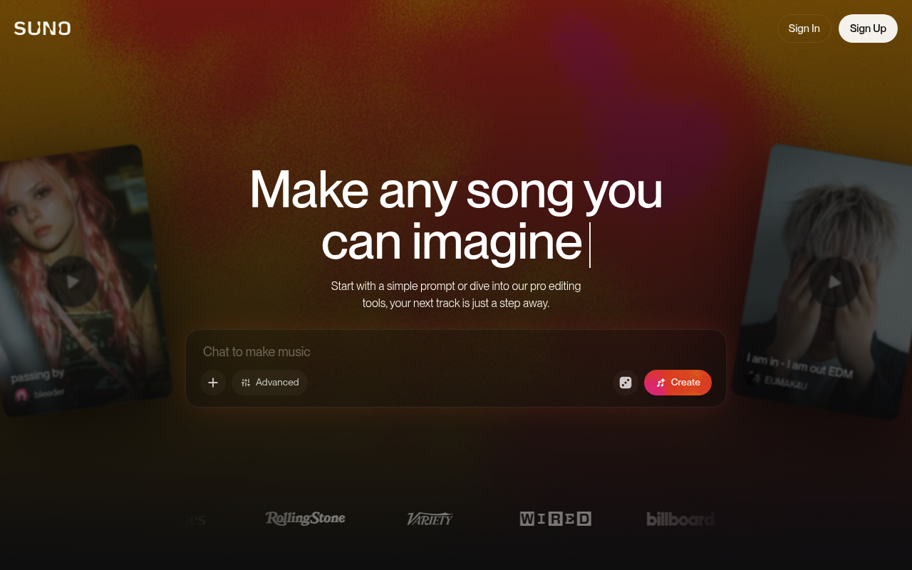Suno - generador de música con IA