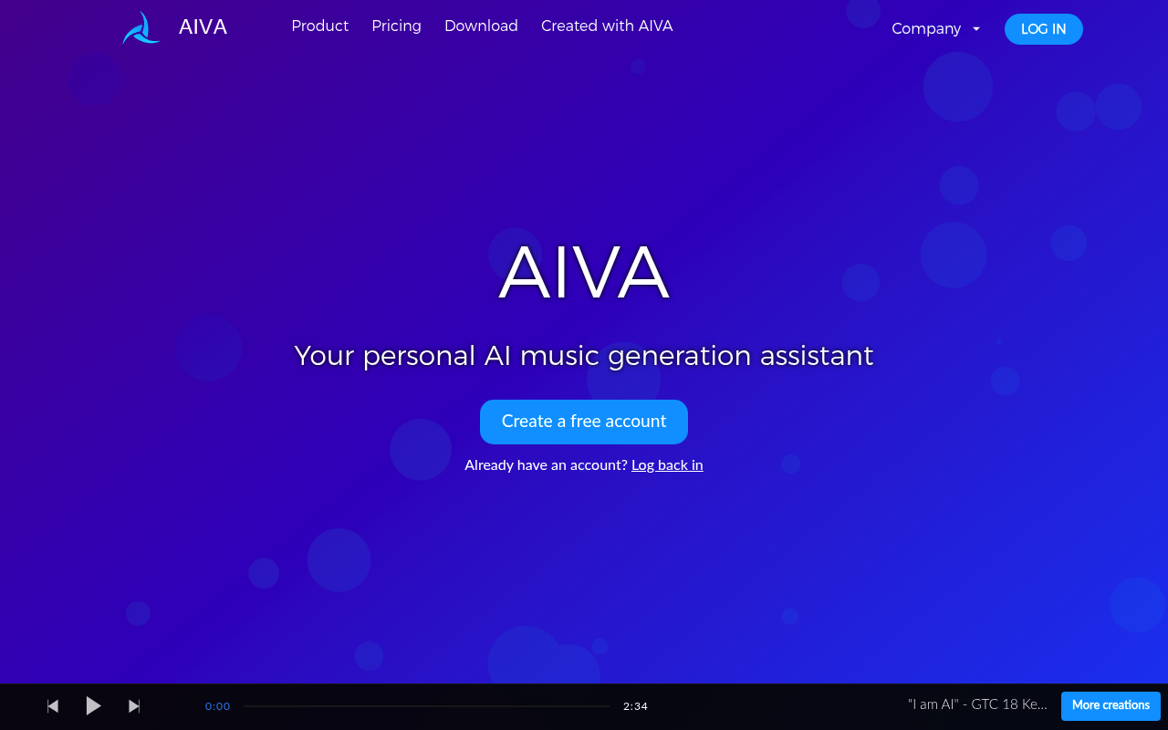 AIVA - composición musical con inteligencia artificial