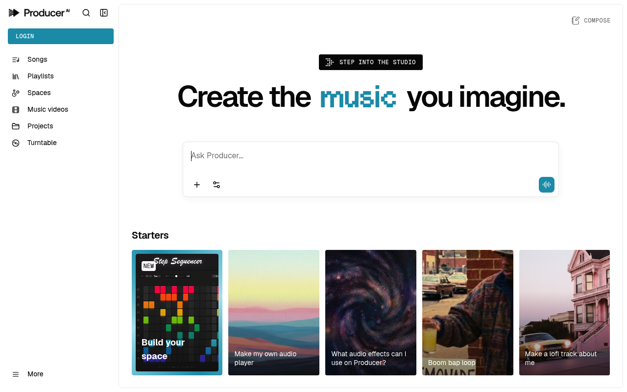 ProducerAI - producción musical con inteligencia artificial